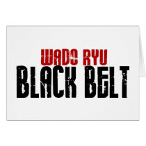 Wado Ryu Black Belt Karate Greeting Cards