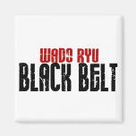 Wado Ryu Black Belt Karate Refrigerator Magnets