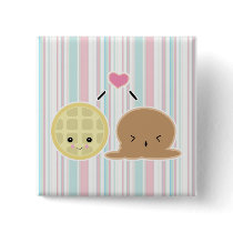waffle and ice cream love buttons