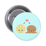 waffle and ice cream love button