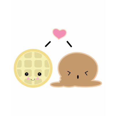 amor do gelado do waffle e camisetas por doonidesigns