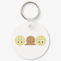 waffle ice cream sandwich keychains
