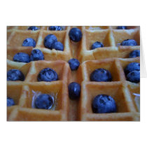 Waffle with Blueberries cards