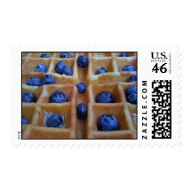 Waffle with Blueberries Stamps