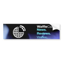 WaffleCast Official Bumper Sticker! bumper stickers