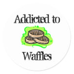 Waffles Round Sticker
