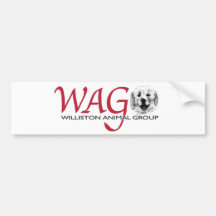 WAG logo color.jpg Bumper Sticker