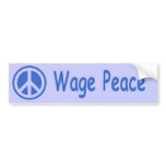 wage peace bumper sticker