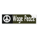 wage peace bumper stickers