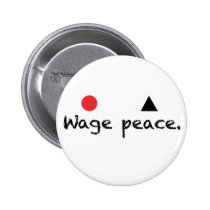 Wage Peace Button buttons