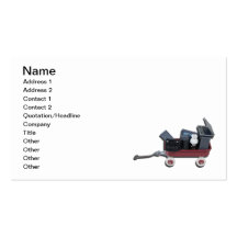 Wagon Old Technology Business Card Templates