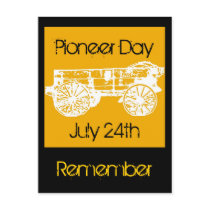 wagon, Pioneer Day, July 24th, Remember postcards