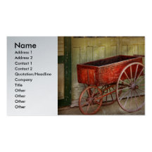 Wagon - That old red wagon Business Cards