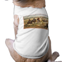 Wagon Train vintage painting pet clothing by scenesfromthepast Wagon Train vintage painting pet clothing