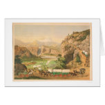 Wagon Trains arriving at Outpost (1838A) Card