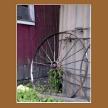 Wagon Wheel and Silo postcards