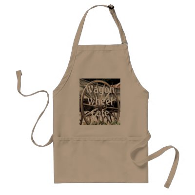 Wagon Wheel Cafe Apron by kimboj1