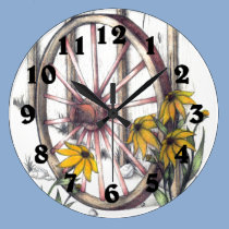 Wagon Wheel Clock wall clocks