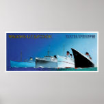 Wagons-Lit // Cook - Vintage Ship Advertisement Poster