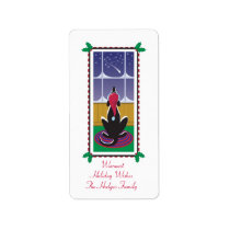 WagsToWishes_Dog Bone Stars gift wrap labels