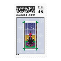 WagsToWishes_Dog Bone Stars Holiday postage stamps