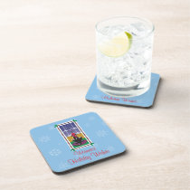 WagsToWishes®_Dog Bone Stars_snowflake pattern cork coasters