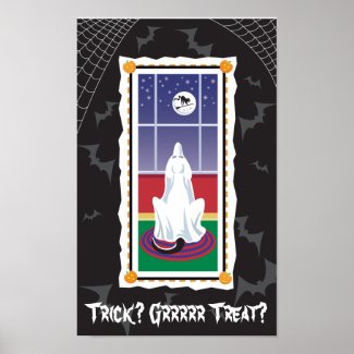 WagsToWishes_Ghostly Labrador Halloween print