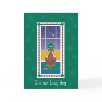 WagsToWishes_"I'm One Lucky Dog" greeting cards