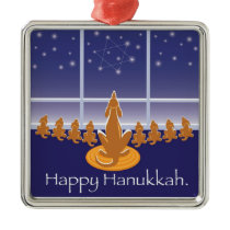 WagsToWishes_Menorah Dogs_Hanukkah Medallion ornaments