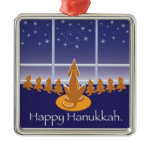 WagsToWishes_Menorah Dogs_Hanukkah Medallion ornament