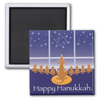 WagsToWishes_Menorah Dogs magnet