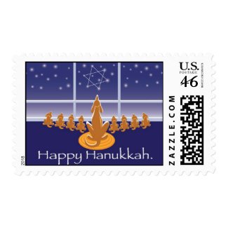 WagsToWishes_Menorah Dogs (medium) postage stamp