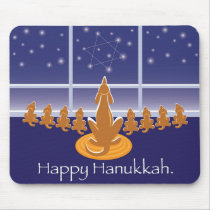 WagsToWishes_Menorah Dogs mousepads