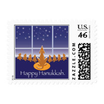 WagsToWishes_Menorah Dogs postage (small) stamps