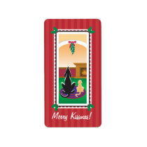 WagsToWishes_Merry Kissmas gift wrap labels