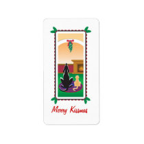 WagsToWishes_Merry Kissmas gift wrap labels