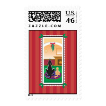 WagsToWishes_Merry Kissmas holiday postage stamps
