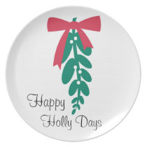 WagsToWishes®_Mistletoe _Happy Holly Days plates