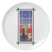WagsToWishes®_Pets waiting for Santa Claus plates