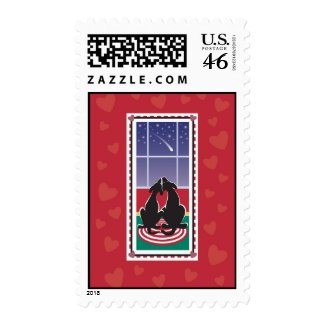 WagsToWishes_Valentine's postage stamp