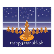 WagToWishes_Menorah Dogs poster posters