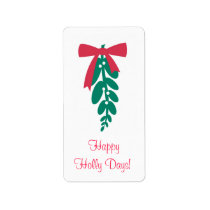 WagToWishes _Mistletoe_Happy Holly Days! labels
