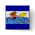 Wahine surfer buttons