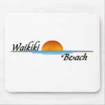 Waikiki Beach Mouse Pads