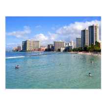 Waikiki Beach, Oahu, Hawaii Post Cards