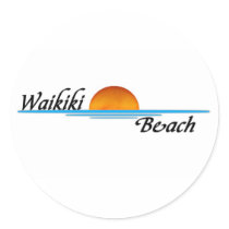 Waikiki Beach stickers