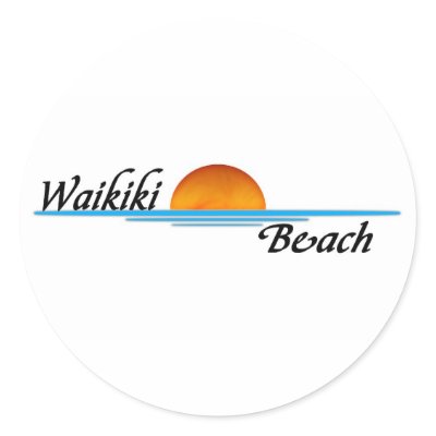 Waikiki Beach Sticker by thehatch