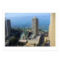 Waikiki Skyline Postcard postcards