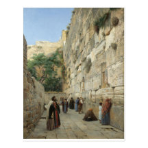Wailing Wall by Gustav Bauernfeind Postcards