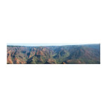 Waimea Canyon Hawaii Panoramic Photography Stretched Canvas Print